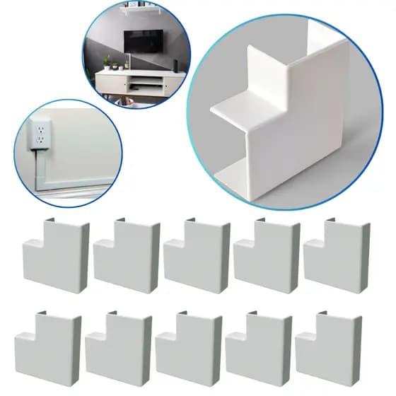 Kit 10 conexões Canaleta 10x20mm Acabamento Sistema X