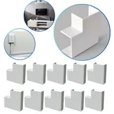 Kit 10 conexões Canaleta 10x20mm Acabamento Sistema X