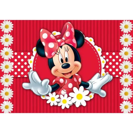 Painel em Lona Festa Tema Minnie