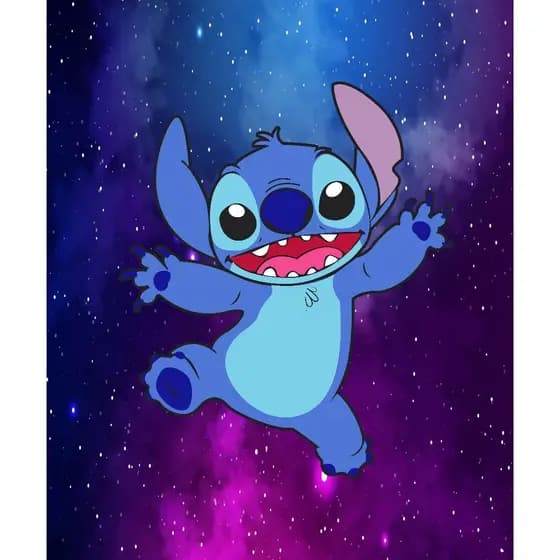 Painel Vertical em Lona Decoração Festa Stitch