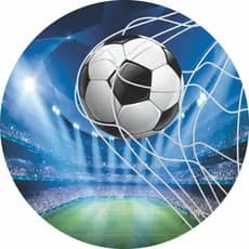 Painel Redondo em Lona Festa Tema Futebol