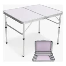 Mesa Dobrável de Alumínio com Tampo de MDF 1,20 x 60 CM ou 90 x 60 CM