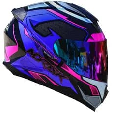 Capacete Moto Feminino Masculino Norisk Razor Speedmax Rosa Roxo Esportivo