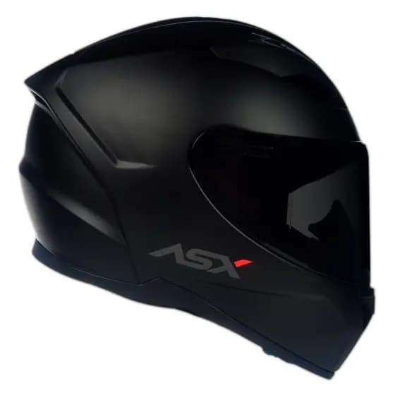 Capacete Moto Masculino Feminino Asx City Solid Preto Fosco Esportivo Com Narigueira Fechado