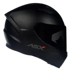 Capacete Moto Masculino Feminino Asx City Solid Preto Fosco Esportivo Com Narigueira Fechado