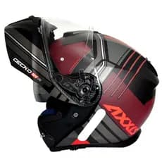 Capacete Masculino Axxis Gecko SV Robocop Epic B5 Vermelho