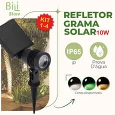 Luminária Espeto Jardim Solar LED 10W Refletor Solar | Luz de Gramado | À Prova D'àgua Avançada