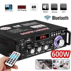 Tensão De Volt Duplo 110V-220V Mini Amplificador De Áudio 600W HIFI Bluetooth FM Radio – Perfeito Para Sua Casa Ou Carro