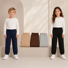 Kit 5 Mijão Infantil menino e menina na Meia Malha Pijama E Dia-a-Dia 1/2/3/4/6/8/10