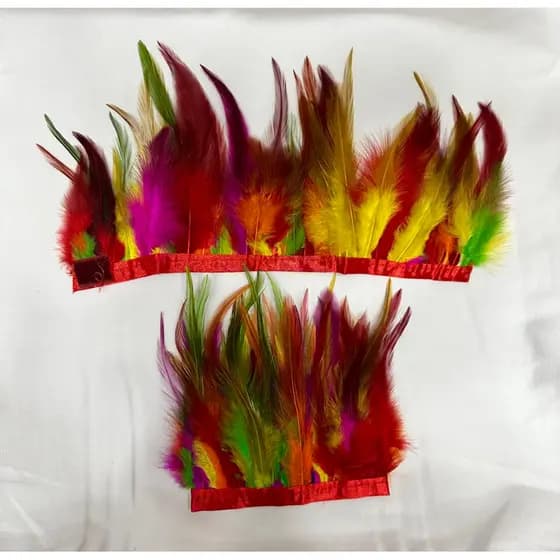 kit com 2 pulseiras pena fantasia índio adulto festa cosplay