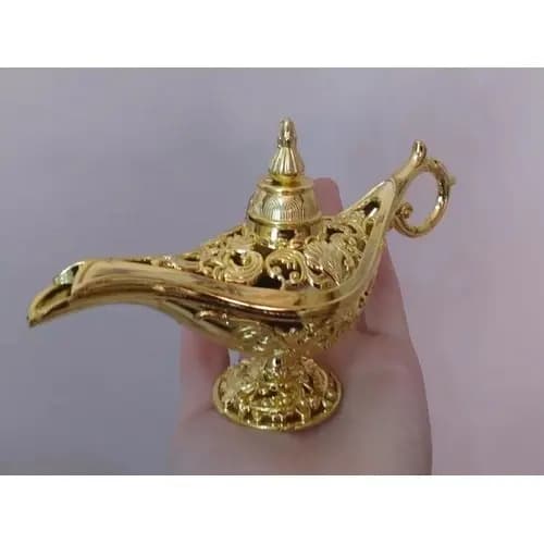 Lampada Aladim De Plastico Decorações Grande 20x12x8cm