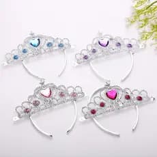 tiara feminina de princesa / coroa de plástico
