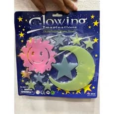 adesivo fluorescente teto neon brilha no escuro decora festa , quarto