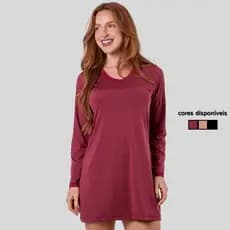 Camisola Linha Noite Manga Longa Inverno