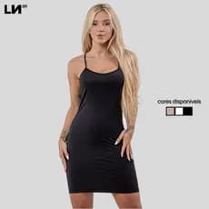 Vestido Anágua Feminino Alcinha Conforto Segurança Moderno Linha Noite