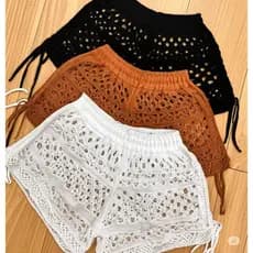 Shorts saida de praia feminino moda praia primavera verão