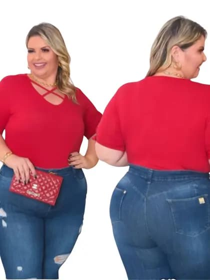 Blusinha  feminina  Plus size  nozinho  moda primavera verão