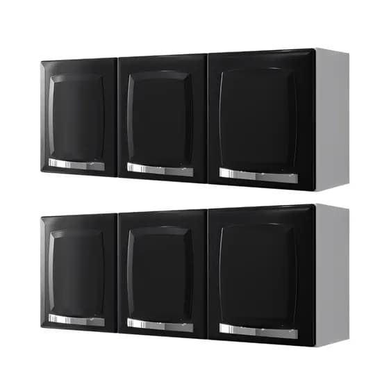 Kit com 2 Armário de Aço Itatiaia Suspenso para Cozinha Linha Rose 105cm