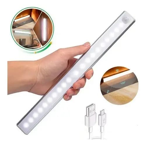 Luz de LED para Quarto Magnética Sem Fio sensor De Presença Inteligente Carregamento USB