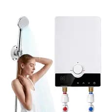 Aquecedor de Água Elétrico Instantâneo 8800W | 220V Termostático Sem Tanque para Banheiro