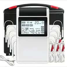 Estimulador Muscular EMS TENS 4 Canais 48 Modos 12 Eletrodos Fisioterapia Relaxamento Corporal