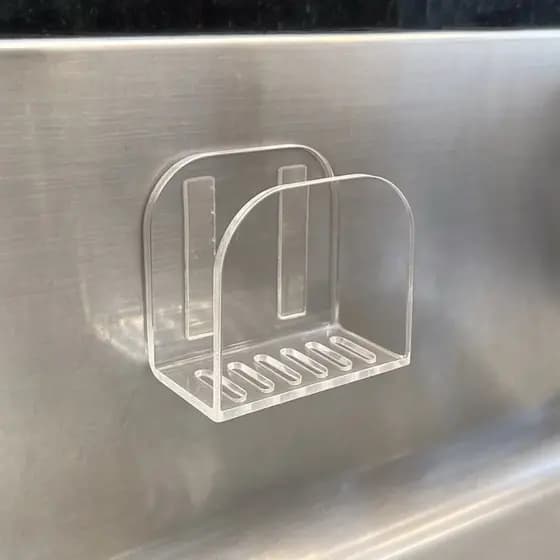 Suporte para Esponja Dupla Face - Suporte Multifuncional para Pia de Acrílico