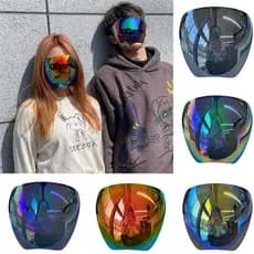 Face Shield Oculos Acrilico Máscara De Grandes Dimensões Protetor Facial Oculos Escoluros / Culoos De Ciclismo De Segun Um Adulto