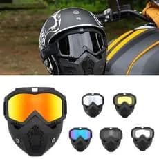 Óculos de Proteção Moto Estilo Harley Tático Anti Vento/Aren