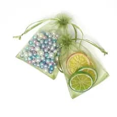 50 Peças (7cmx9cm) (9cmx12cm) Saco Organza Embalagem de Jóias de Casamento Caixa de Presente de Produto