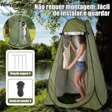 150×150×190 cm Barraca Privativa Instantânea – Camping, Pesca, Banheiro Móvel