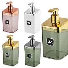 Porta Sabonete Líquido Dispenser Linha Slim Banheiro Transparente Lavabo UZ