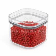 Pote Organizador Hermético Multiuso Porta Tempero 450ml Transparente Plástico com tampa UZ