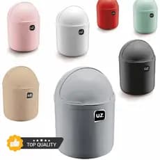 Lixeira Para Cozinha Pia Escritório Banheiro 4L Plástico Cinza Rosa Branco Preto Vermelha Bege UZ