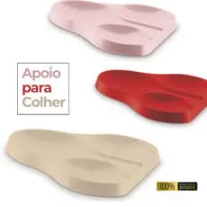 Suporte Descanso para colher plus Vermelho Rosa Bege UZ