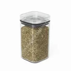 Pote Organizador Hermético Multiuso Porta Tempero 350ml Transparente Plástico com tampa UZ