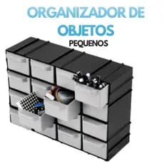 Organizador Gaveteiro Multiuso Empilhável Plástico 16 Gavetas 7001 Preto Arqplast