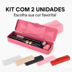 Estojo Multiuso Porta Escova Pincel Maquiagem Remédio Talher Preto Branco Rosa Vermelho Bege UZ