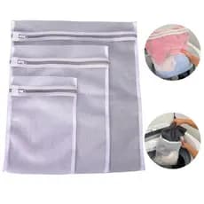 Conjunto 3 Sacos P/M/G para Maquina De Lavar Branco Oikos