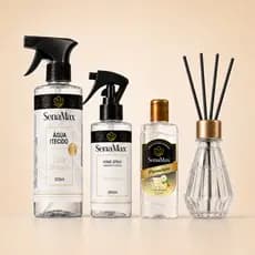 Kit Home Spray Água para Tecido Limpador Perfumado Difusor Aromatizador de Ambiente Casa SenaMax