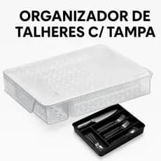 Organizador Multiuso Gaveta Porta Talher Caneta Materiais Com Tampa Extensora UZ
