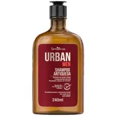 Shampoo Antiqueda Urban Men Farmaervas Resultado em 30 dias 240ml