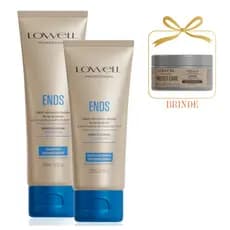 Kit Regenerador Capilar Lowell Ends Shampoo 240ml e Máscara 200ml +BRINDE Másc Protect Care 48g