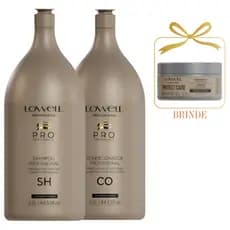 Kit Lowell Lavatório Shampoo 2,5 Litros + Condicionador 2,5 Litros +BRINDE Másc Protect Care 48g