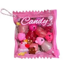 Kit Gloss Candy com 6 Mini Lip Gloss Brilho Mini Balinha Baby Bears Fofinho Amor Anjo
