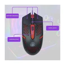 Mouse Gamer 5+ start Rgb Pc Computador Com Fio Luminoso
