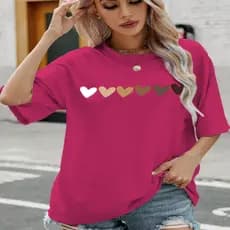 Camiseta Oversized Streetwear Feminina Manga Curta Verão Mulher Estilosa Blusa Confortável Unissex