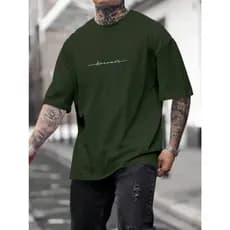 Blusa Oversized Minimalista Básica Casual Camiseta T Shirt Masculina Streetwear Estilo Rua Estampa