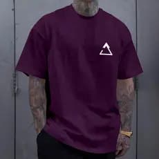 Camiseta Cores Roxo Forte Unissex Veste Masculina Feminina Streetwear Blusa Manga Curta Longline Es