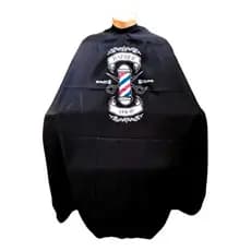 Capa De Corte Para Barbeiro/cabeleireiro Microfibra Cabelo Cor Preto Capa Micro Silk Barber Pole Personalizada Barbearia