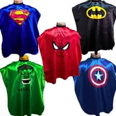 Kit 5 Capas Cortar Barbearia Vintage Driworks Corte Infantil Cabeleireiro Barbeiro Herois